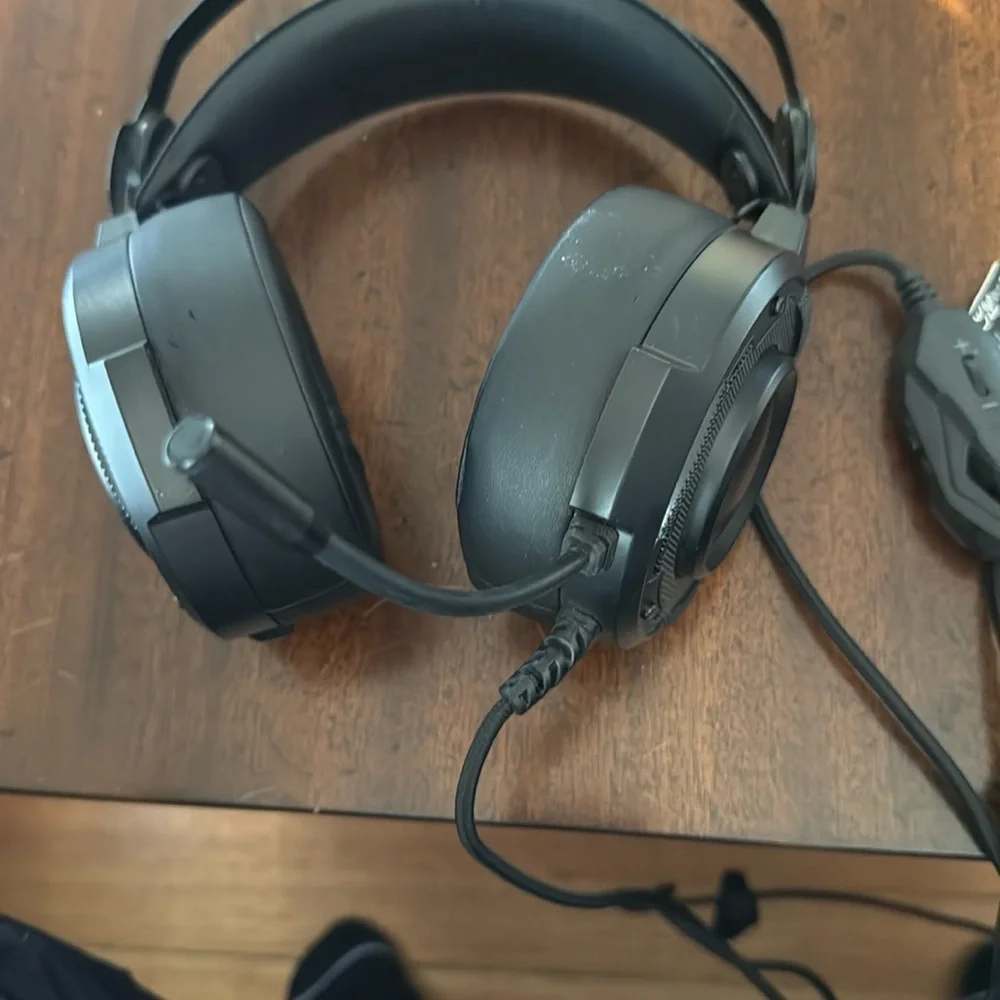 Black Gaming Headset with Emblem